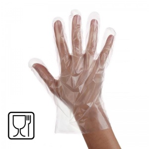 Перчатки одноразовые полиэтиленовые, размер М, прозрачные, 50 пар в упаковке