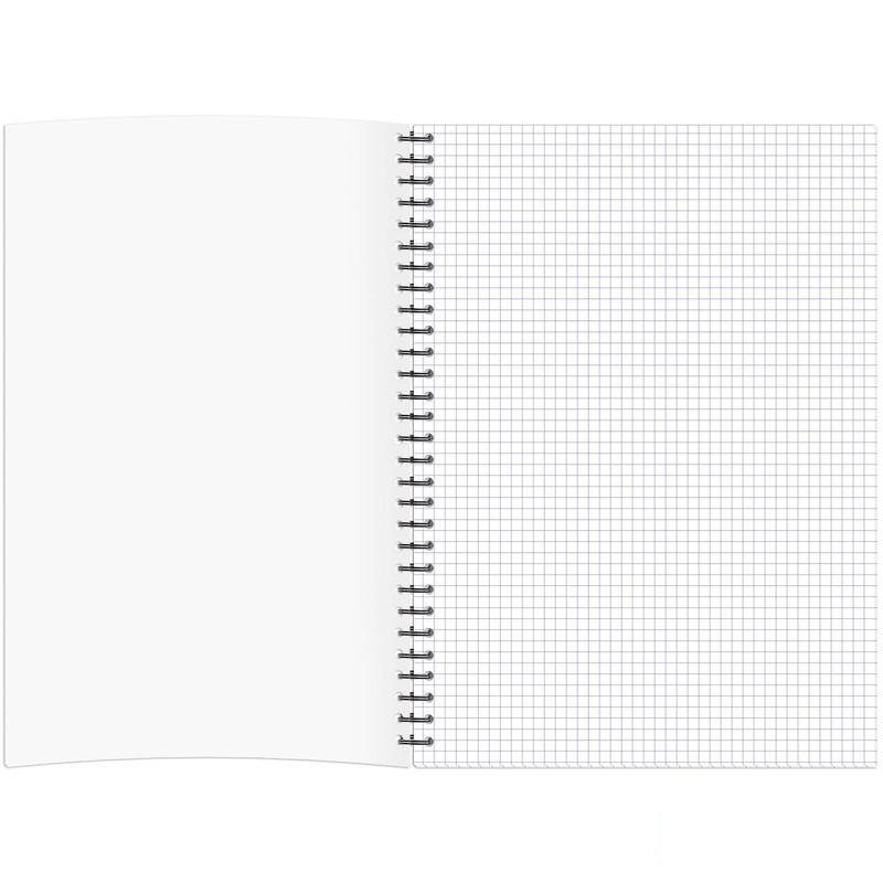 Бизнес-тетрадь А4 Attache Selection Fluid, 96 листов, клетка, на спирали, серая/голубая (203х290мм), 26шт.