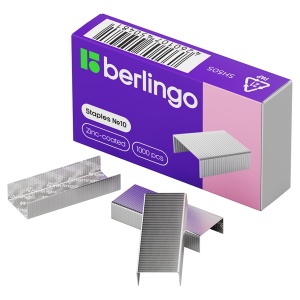 Скобы для степлеров Berlingo, №10, оцинкованные, 1000шт. (SH505)