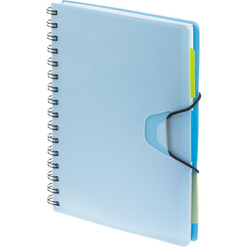 Ежедневник недатированный А5 Attache Bright Colours (136 листов) обложка пластик, голубой (165х208 мм)
