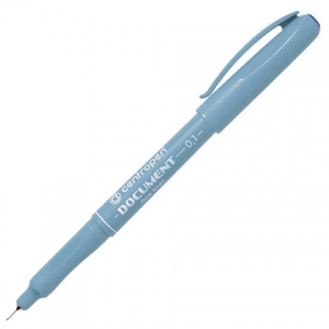 Ручка капиллярная Centropen Document 2631 (0.1мм, трехгранный захват) синяя, 10шт. (2 2631 0110)