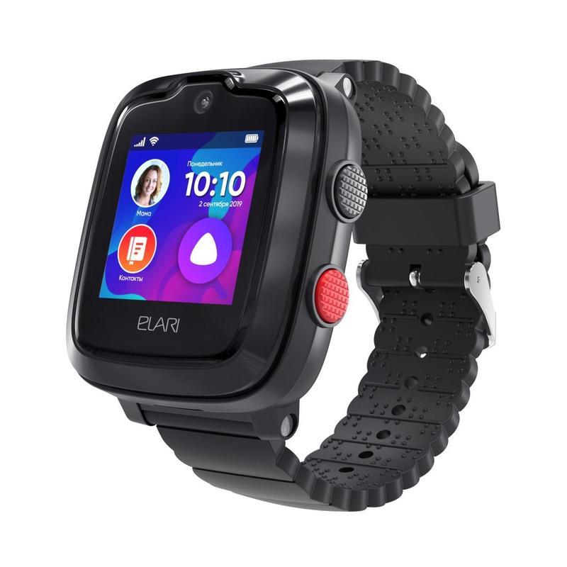 Смарт-часы Elari KidPhone 4G, черные (KP-4G Black)