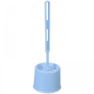 Ершик для туалета с подставкой Idea "Эконом", пластик, голубой (М 5016)