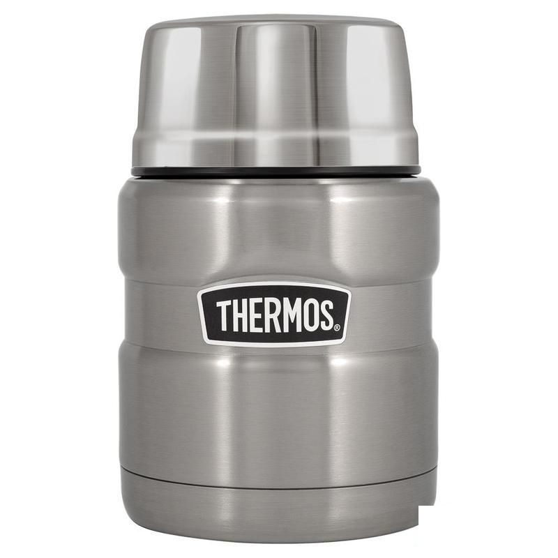 Термоконтейнер Thermos, 470мл, серебристый (с ложкой)