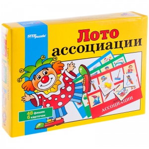 Игра настольная Лото Step Puzzle "Ассоциации", картонная коробка (80302)