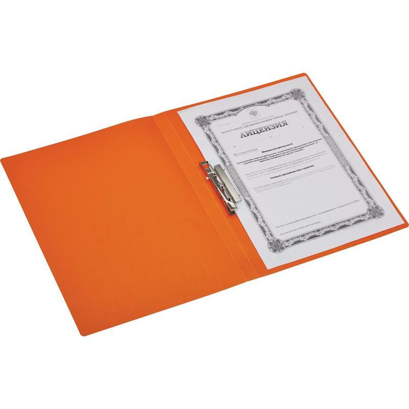 Папка с зажимом Attache Fantasy (А4, до 120л., пластик) оранжевая, 20шт.