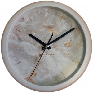 Часы настенные аналоговые Gelberk GL-904, круглые, 28,5x28,5см (GL-904)