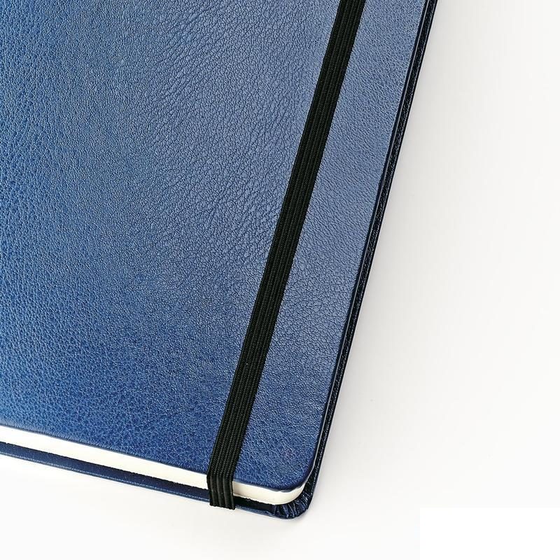 Ежедневник недатированный А4 Bruno Visconti Megapolis (160 листов) обложка кожзам, синяя (190х260мм) (3-026/01)