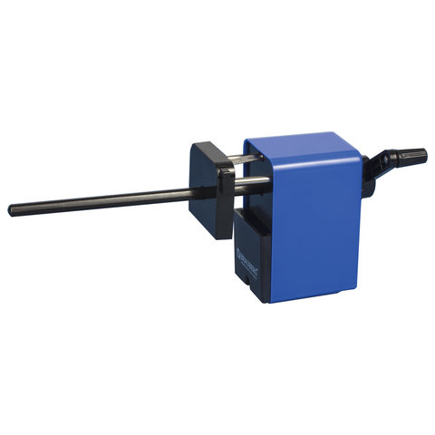 Точилка для карандашей механическая Brauberg RoboBlue (1 отверстие), черная/синяя (222515), 48шт.
