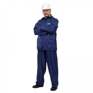 Костюм влагозащитный ПВХ Poseidon WPL куртка/брюки, синий (размер 44-46, рост 170-176)
