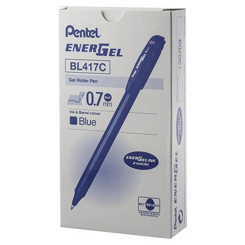 Ручка гелевая Pentel EnerGel BL417C (0.35мм, синий, рельефный захват) 1шт.