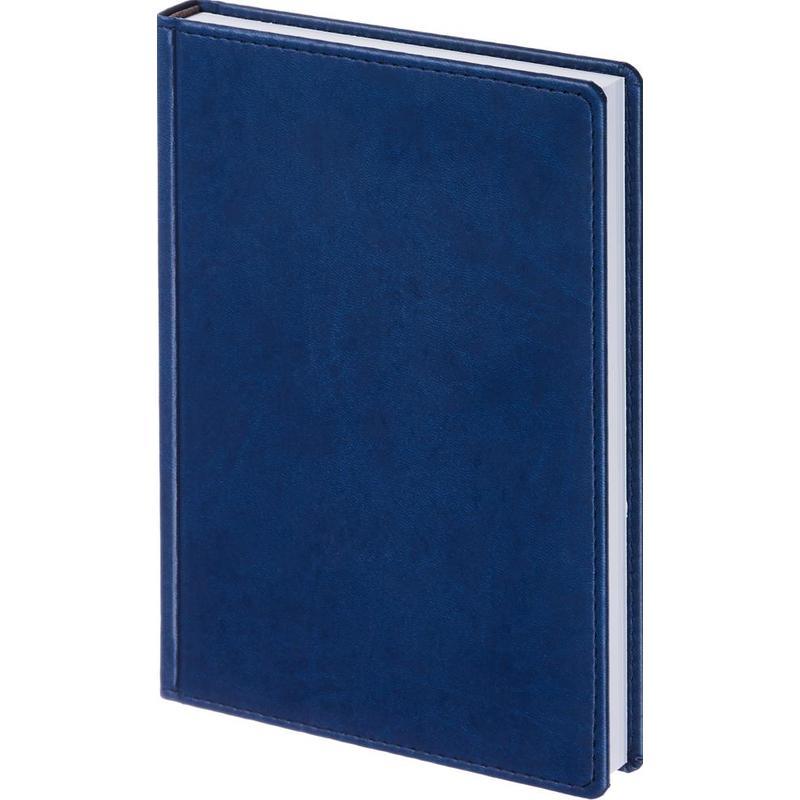 Ежедневник недатированный А5 Attache (180 листов) обложка кожзам, синий
