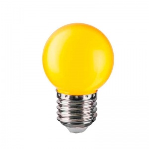 Лампа светодиодная Navigator (1Вт, Е 27 шарообразная) желтый свет, 1шт.