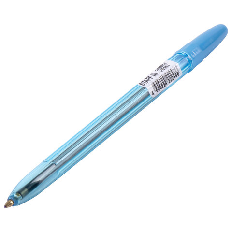 Ручка шариковая Staff Office (0.7мм, масляная основа, синий цвет чернил, корпус тонированный) 1шт. (BP177)