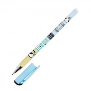 Ручка шариковая Lorex Illegally Cute Pinguin Slim Soft (0.5мм, синий цвет чернил, прорезиненный корпус) 1шт.