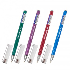 Ручка шариковая Brauberg Oxet Color (0.35мм, синий цвет чернил, разные цвета корпуса, масляная основа) 50шт. (143003)