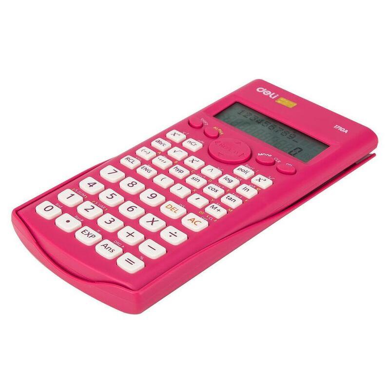 Калькулятор научный Deli E1710A (10+2-разрядный) 240 функций, красный