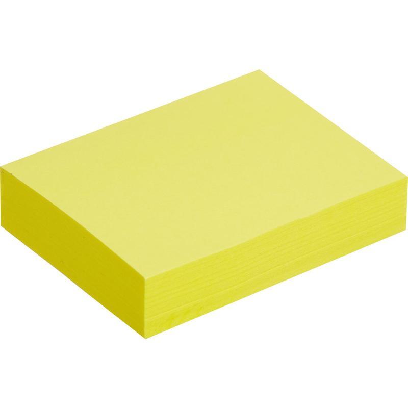 Стикеры (самоклеящийся блок) Attache Economy, 38x51мм, желтый, 100 листов
