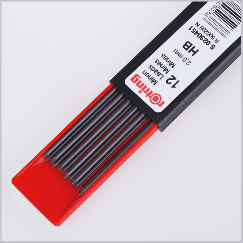 Сменные стержни для цанговых карандашей Rotring 300 (2мм, HB) 12шт. (S0230451)