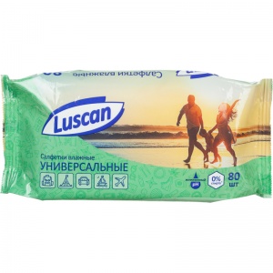 Салфетки влажные Luscan, 80шт.