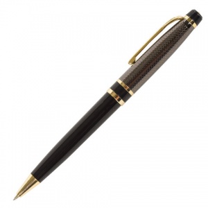 Ручка шариковая подарочная Brauberg Sonata (0.5мм, синий цвет чернил, корпус золотистый с черным) 1шт. (143483)