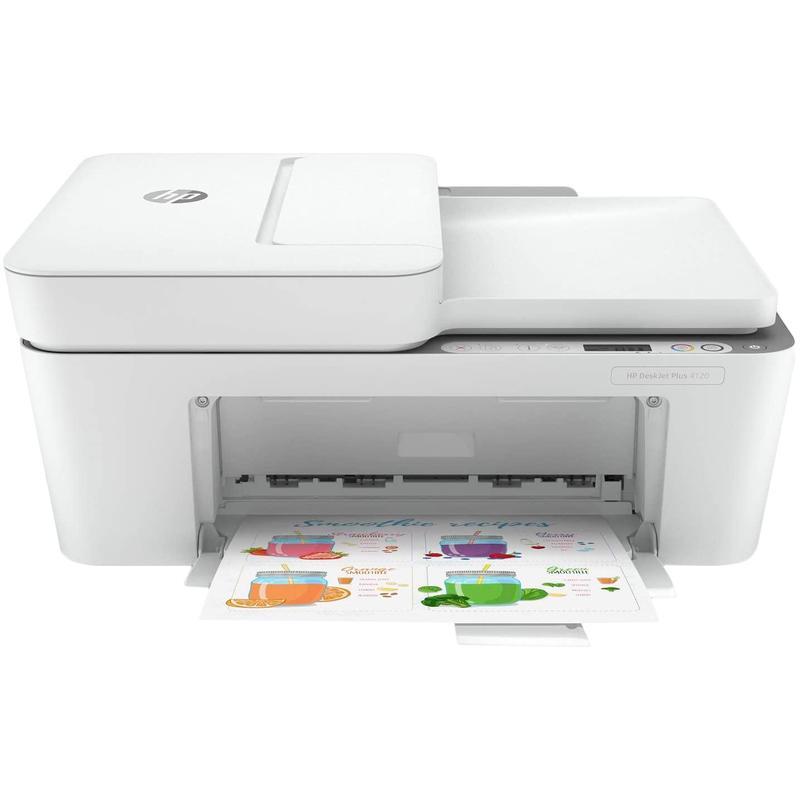 МФУ струйное HP DeskJet Plus 4120, USB/LAN, алюминий (3XV14B)