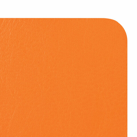 Блокнот 80л, А5 Brauberg &quot;Metropolis Ultra&quot;, оранжевый, интегральный переплет, под кожу, резинка, 148х218мм (111019), 15шт.