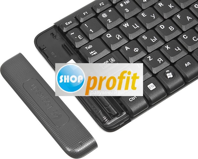 Набор клавиатура+мышь Logitech MK220, беспроводной, USB, черный (920-003169)