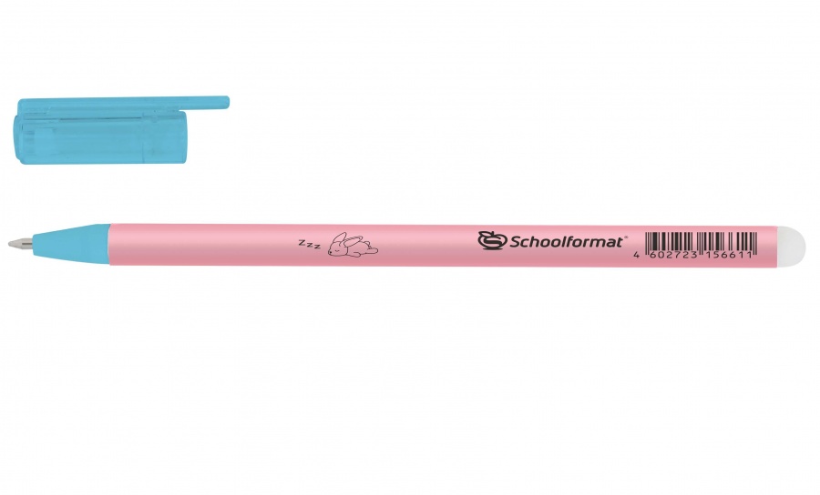 Ручка гелевая стираемая SchoolФОРМАТ Pastel Cuteness (0.7мм, синяя) 50шт.