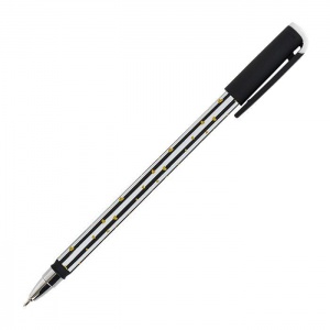 Ручка шариковая Lorex B&W Straps Серия Slim Soft (0.5мм, синий цвет чернил, прорезиненный корпус) 1шт.