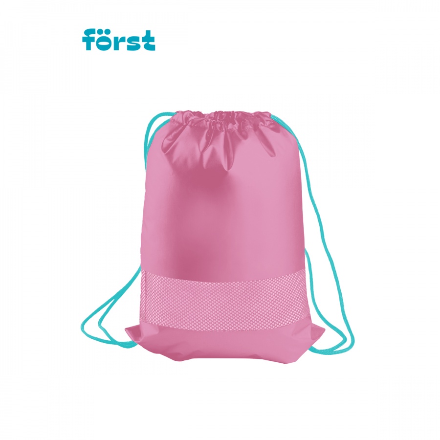 Мешок для обуви 1 отделение Forst &quot;Shiny flamingo&quot;, 350x460мм, вентиляционная сеточка, СОП, карман на молнии (FT-MS-020302)