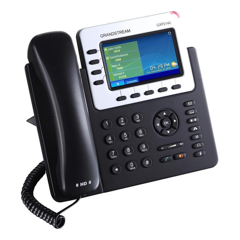 Телефон IP Grandstream GXP2140, черно-белый