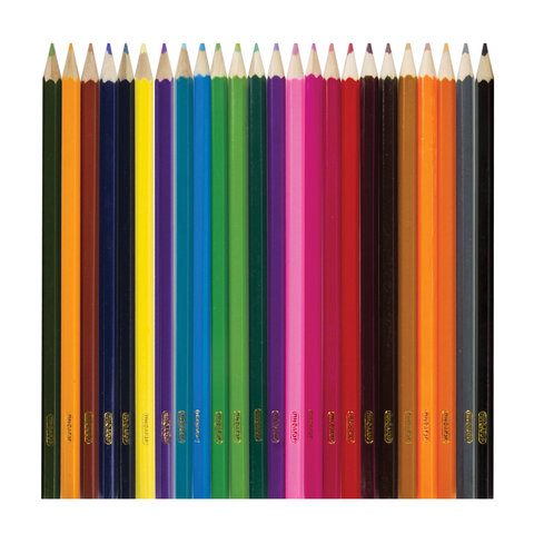 Карандаши цветные 18 цветов Пифагор &quot;Бабочки&quot; (L=176мм, d=3мм, 6гр) картон (181352), 24 уп.