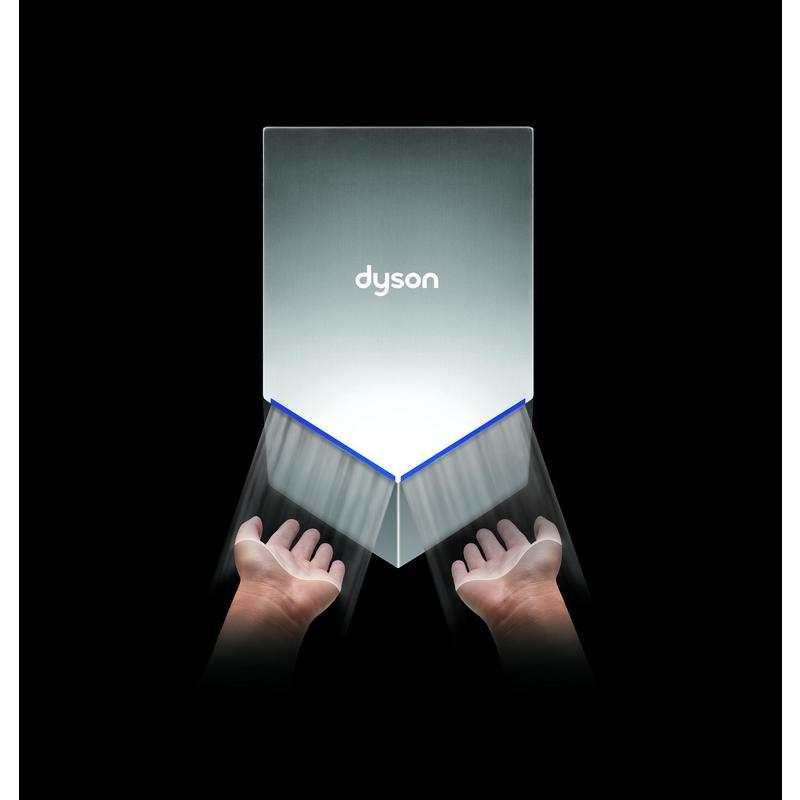 Сушилка для рук электрическая Dyson Airblade V HU02, 1000Вт, поликарбонат, цвет никель