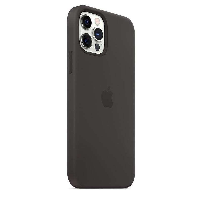 Чехол-накладка (клип-кейс) Apple Silicone Case MagSafe для iPhone 12 / 12 Pro, черный (MHL73ZE/A)