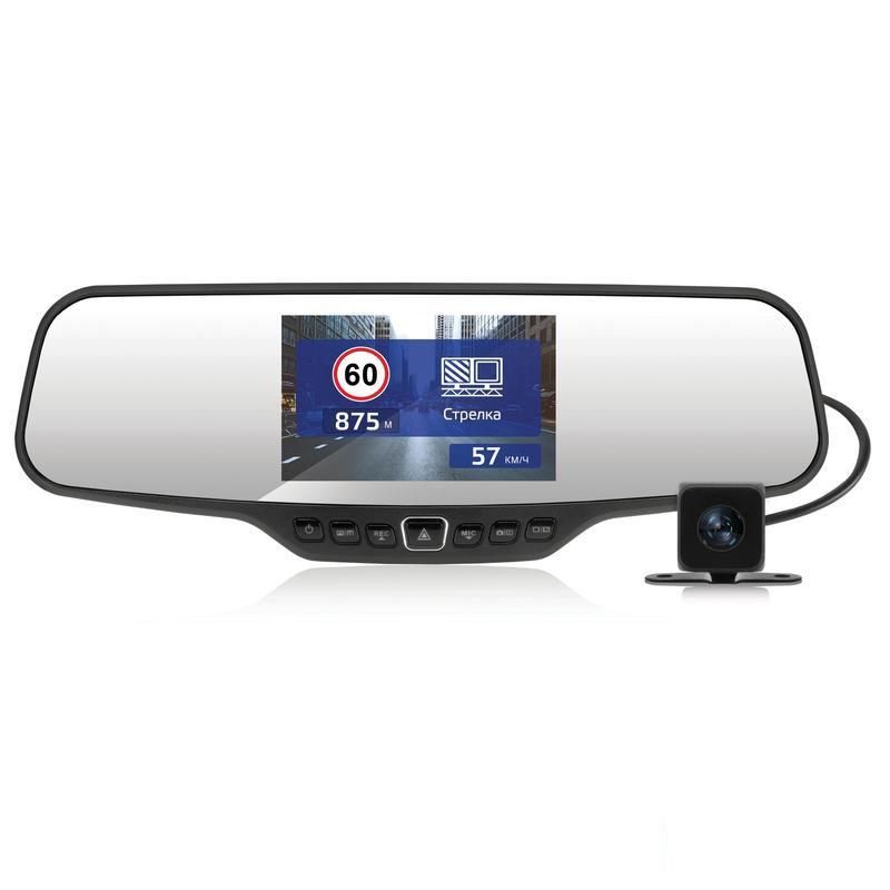 Автомобильный видеорегистратор Neoline G-Tech X27 Dual (зеркало), черный