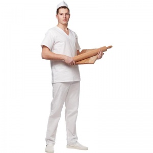 Униформа Костюм пекаря универсальный, короткий рукав (размер 44-46, рост 182-188)