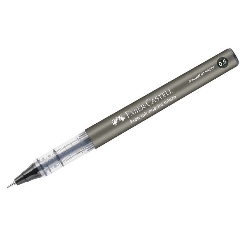 Ручка-роллер Faber-Castell Free Ink Needle (0.5мм, черный цвет чернил, одноразовая) (348602), 864шт.