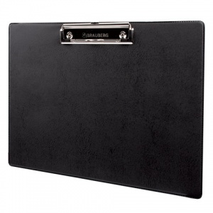 Доска-планшет Brauberg Number One (А4, до 50 листов, горизонтальная, картон/пвх) черный (232223)