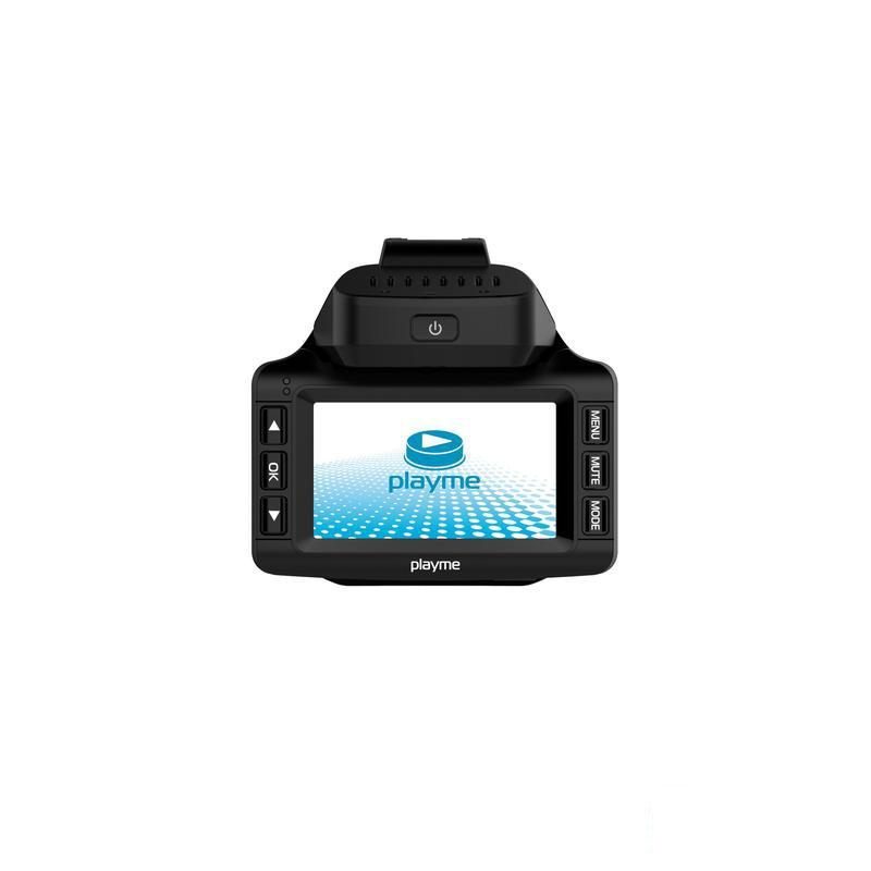 Автомобильный видеорегистратор c радар-детектором PlayMe Turbo, черный