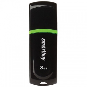 Флэш-диск USB 8Gb SmartBuy Paean, черный (SB8GbPN-K)
