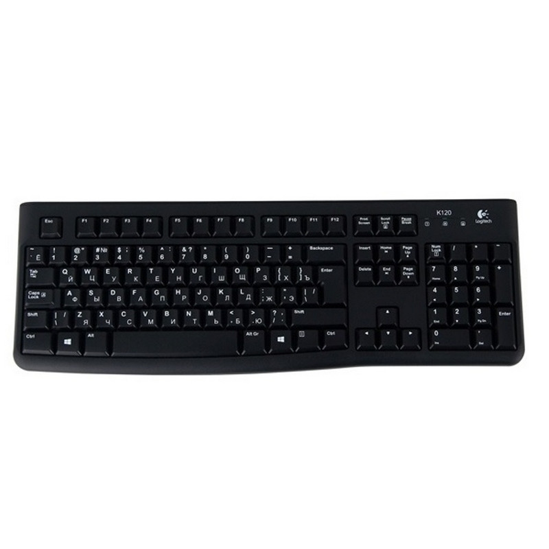 Клавиатура Logitech K120 for business, USB, черный (920-002522)