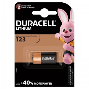 Батарейка Duracell Ultra CR123 (3 В) литиевая (блистер, 1шт.) (75058646)