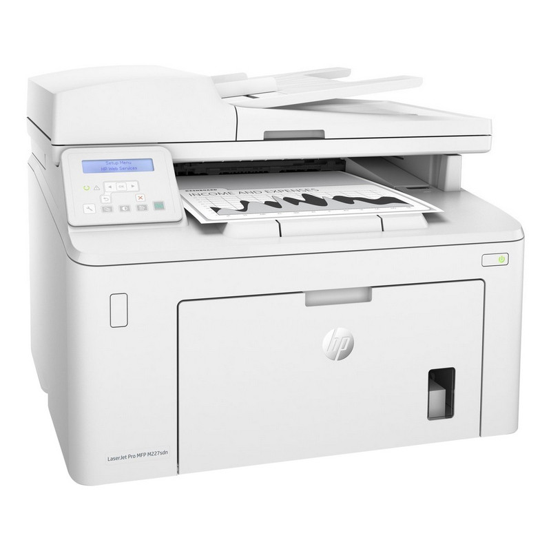 МФУ монохромное HP LaserJet Pro M227sdn, белый, USB/LAN (G3Q74A)