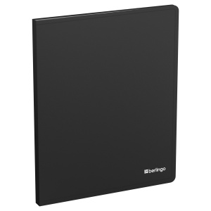 Папка файловая 20 вкладышей Berlingo Soft Touch (А4, 17мм, 700мкм, пластик) черная (DB4_20980)