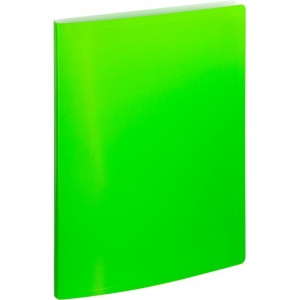 Папка-скоросшиватель с пружинным механизмом Attache Neon (А4, 0.5мм, до 120л., пластик) салатовая, 1шт.