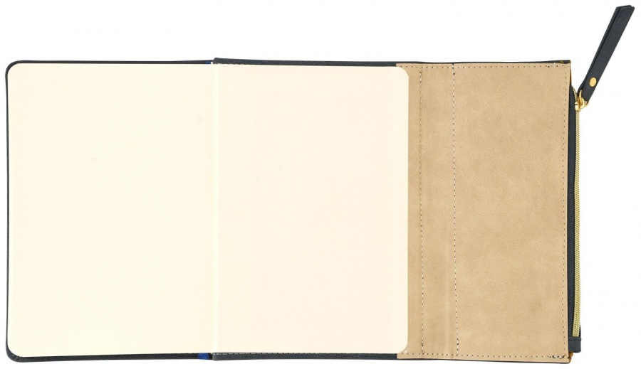 Ежедневник недатированный В6 Lorex Privacy (96 листов) твердая обложка, конверт с карманом, синий