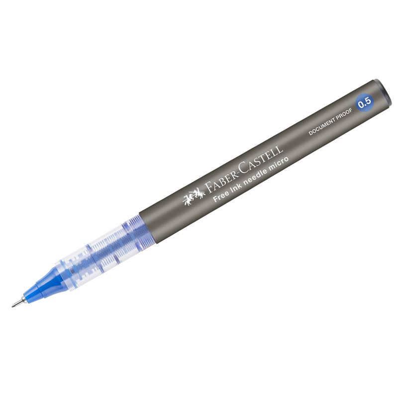 Ручка-роллер Faber-Castell Free Ink Needle (0.5мм, синий цвет чернил, одноразовая) (348601), 144шт.