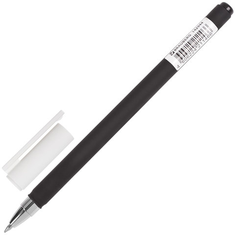 Ручка гелевая Brauberg Matt Gel (0.35мм, черный, корпус soft-touch) 1шт. (GP151)