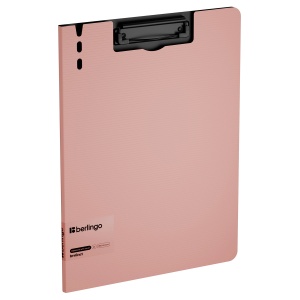 Папка-планшет с крышкой Berlingo Instinct (A4, пластик (полифом), до 100 листов) фламинго/черный (PPf_93201)